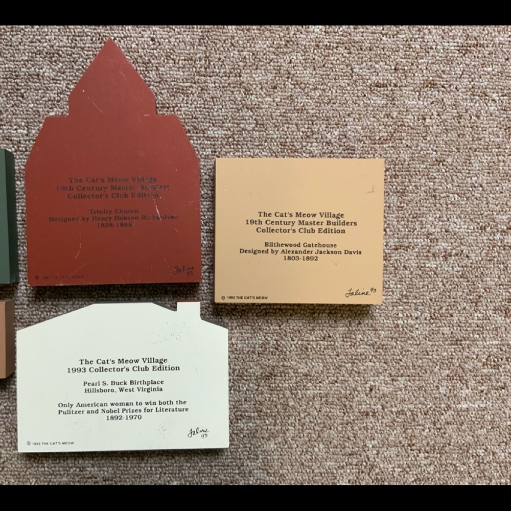 The Cat’s Meow “19th Century Master Builders” Collector’s Club Edition - Picture 4 of 4